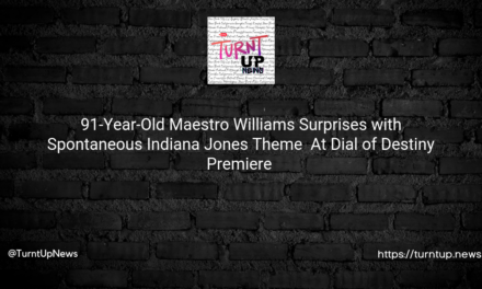🎵 91-Year-Old Maestro Williams Surprises with Spontaneous Indiana Jones Theme 🦖 At Dial of Destiny Premiere 🎥
