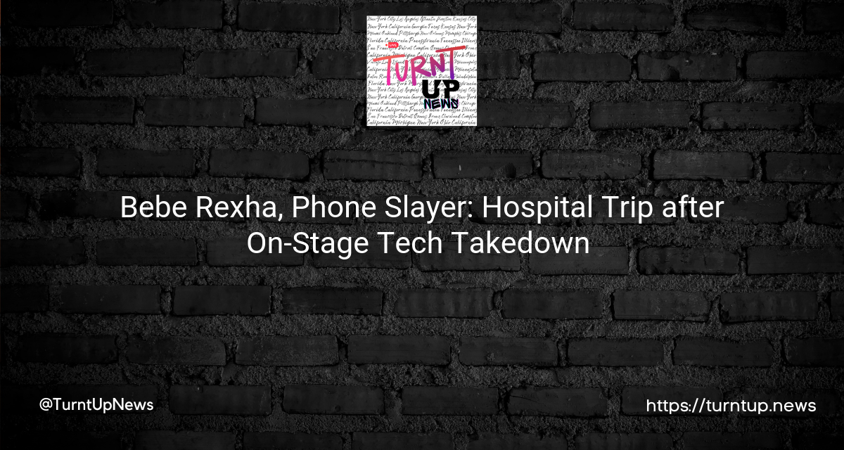 🚑💥 Bebe Rexha, Phone Slayer: Hospital Trip after On-Stage Tech Takedown 📱🎤
