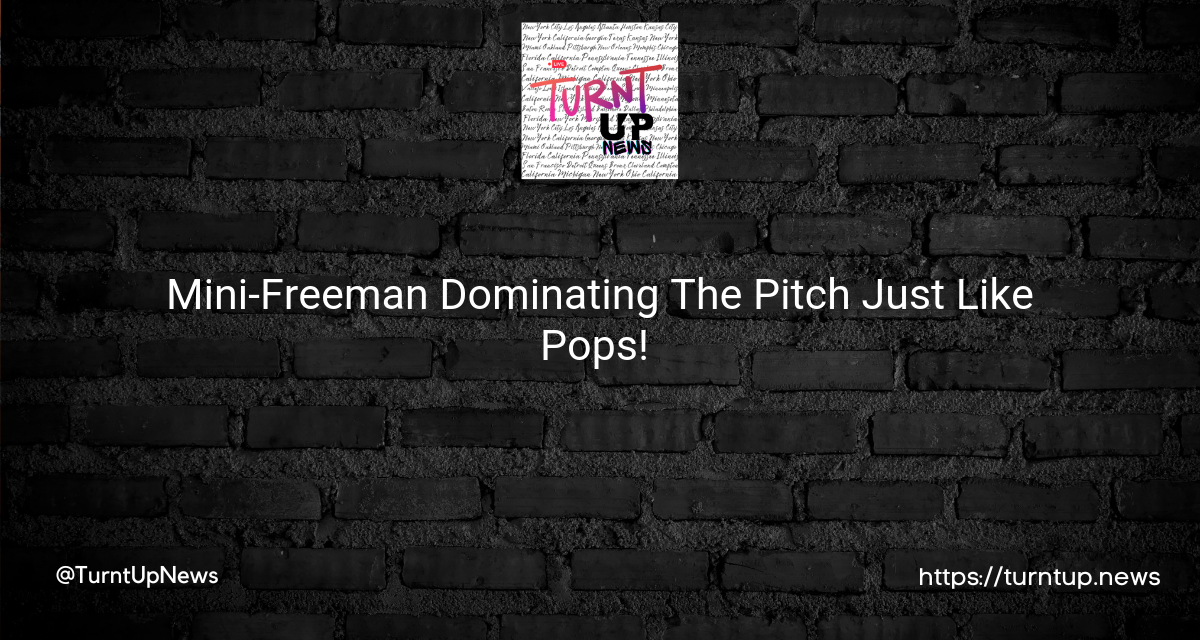 🧒⚾ Mini-Freeman Dominating The Pitch Just Like Pops! 💥