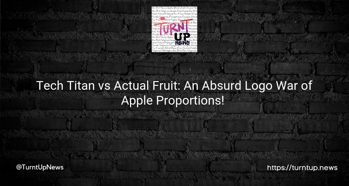 🍏 Tech Titan vs Actual Fruit: An Absurd Logo War of Apple Proportions! 🍎