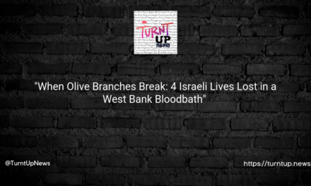 🎯 “When Olive Branches Break: 4 Israeli Lives Lost in a West Bank Bloodbath” 🕊️
