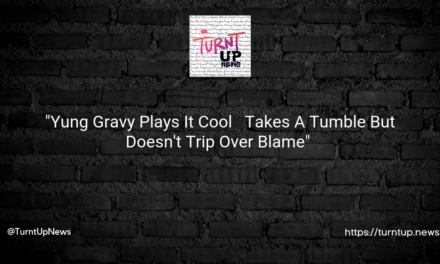 😅 “Yung Gravy Plays It Cool 🎤 – Takes A Tumble But Doesn’t Trip Over Blame” 🚑