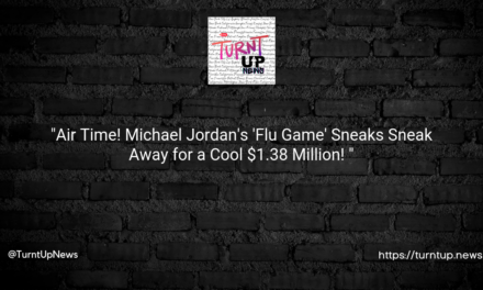 “Air Time! Michael Jordan’s ‘Flu Game’ Sneaks Sneak Away for a Cool $1.38 Million! 🏀💰”