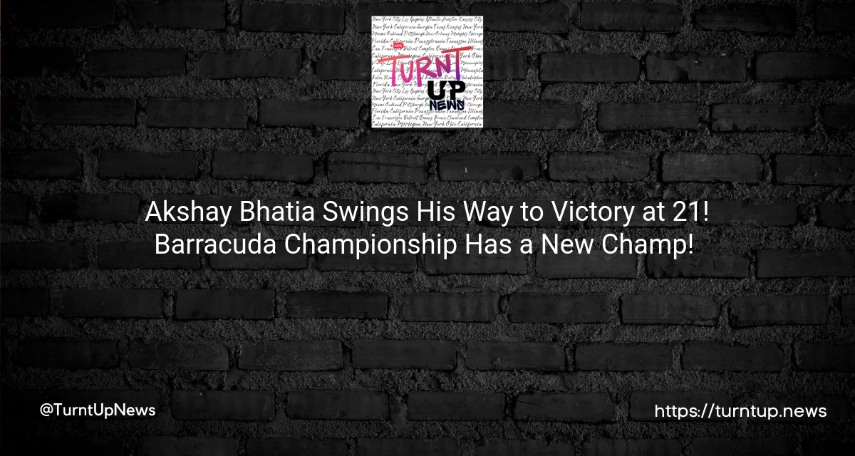 🏌️‍♂️ Akshay Bhatia Swings His Way to Victory at 21! Barracuda Championship Has a New Champ! 🏆