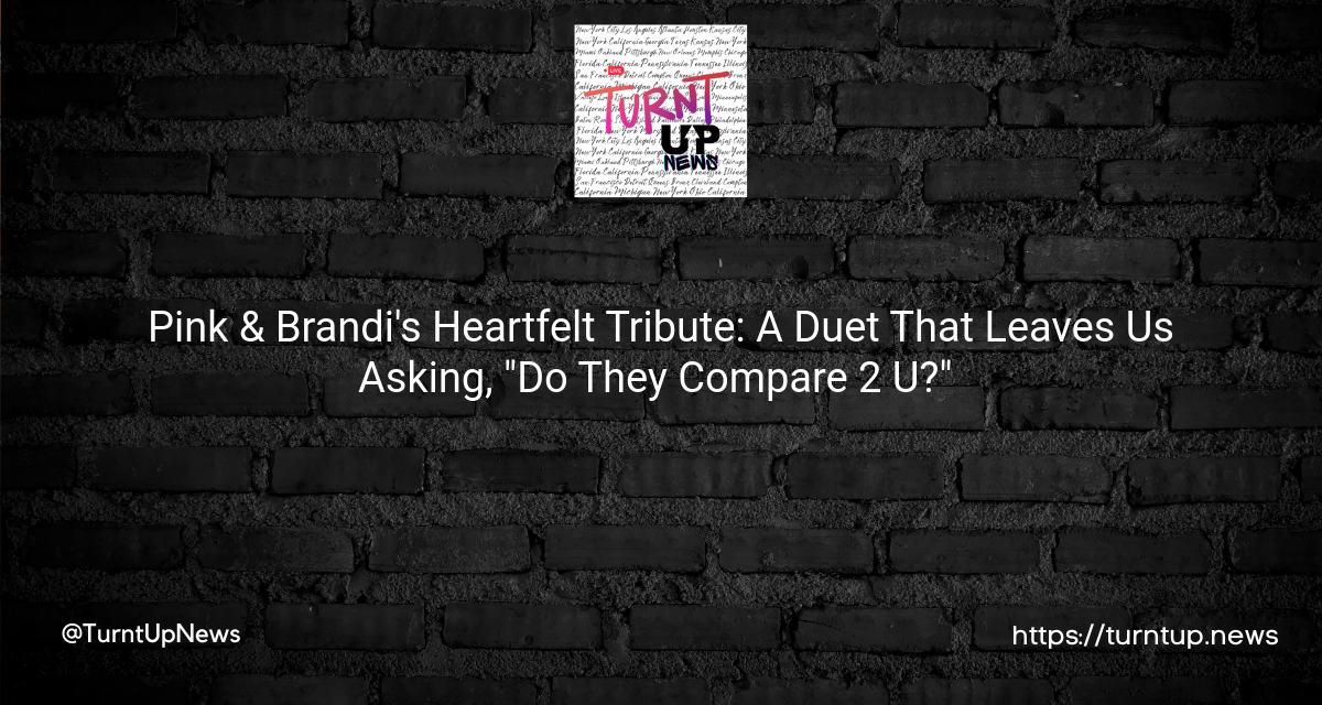 🎤 Pink & Brandi’s Heartfelt Tribute: A Duet That Leaves Us Asking, “Do They Compare 2 U?” 🌹