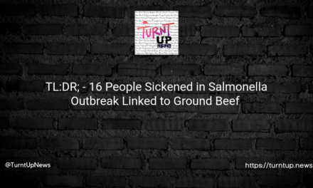 🍔🦠 TL:DR; – 16 People Sickened in Salmonella Outbreak Linked to Ground Beef 🦠🍔