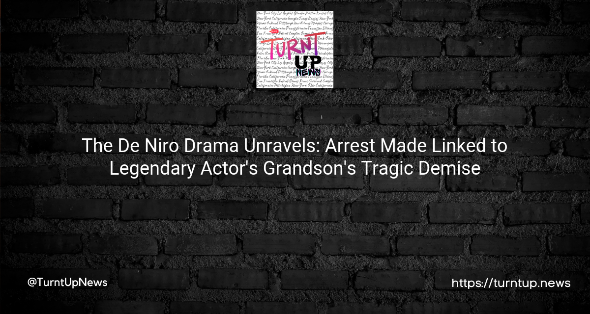 🚔💊 The De Niro Drama Unravels: Arrest Made Linked to Legendary Actor’s Grandson’s Tragic Demise