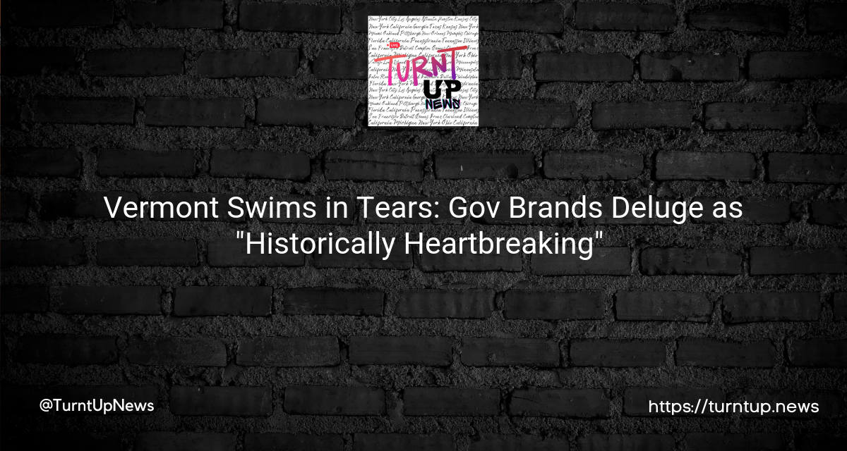 🌊💔 Vermont Swims in Tears: Gov Brands Deluge as “Historically Heartbreaking” 💔🌊