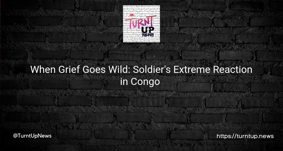 😱 When Grief Goes Wild: Soldier’s Extreme Reaction in Congo 🇨🇩