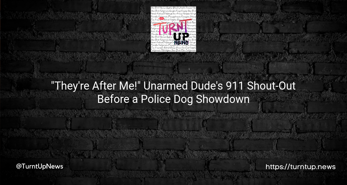 😲 “They’re After Me!” Unarmed Dude’s 911 Shout-Out Before a Police Dog Showdown