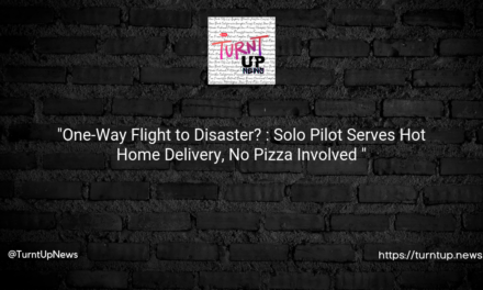 “One-Way Flight to Disaster? ✈️😲: Solo Pilot Serves Hot Home Delivery, No Pizza Involved 🏠🔥”