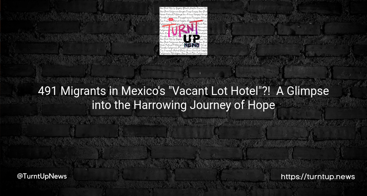 🧳 491 Migrants in Mexico’s “Vacant Lot Hotel”?! 🇲🇽 A Glimpse into the Harrowing Journey of Hope
