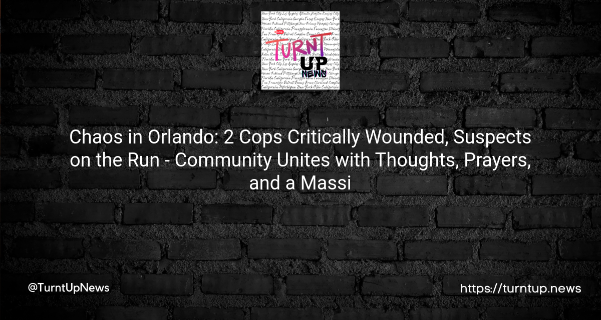😢💔 Chaos in Orlando: 2 Cops Critically Wounded, Suspects on the Run – Community Unites with Thoughts, Prayers, and a Massive Manhunt 🚔🚨