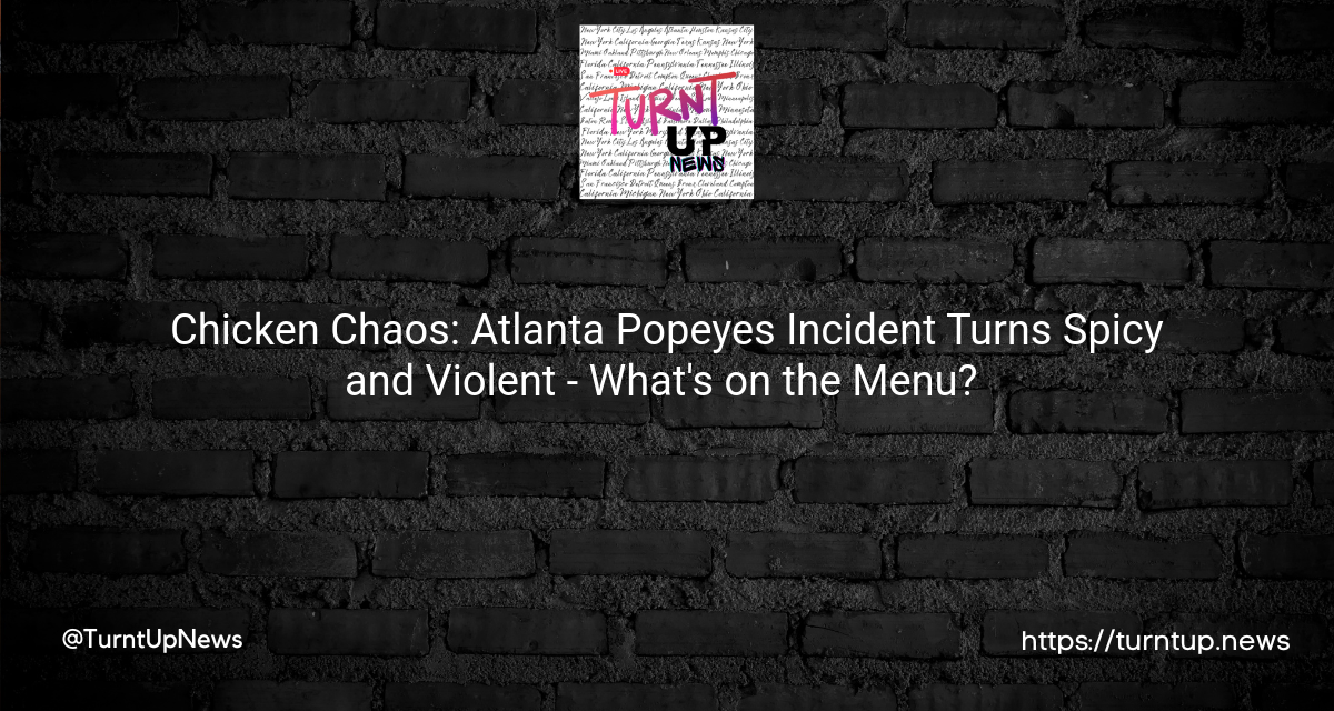 🍗 Chicken Chaos: Atlanta Popeyes Incident Turns Spicy and Violent – What’s on the Menu? 🌶️