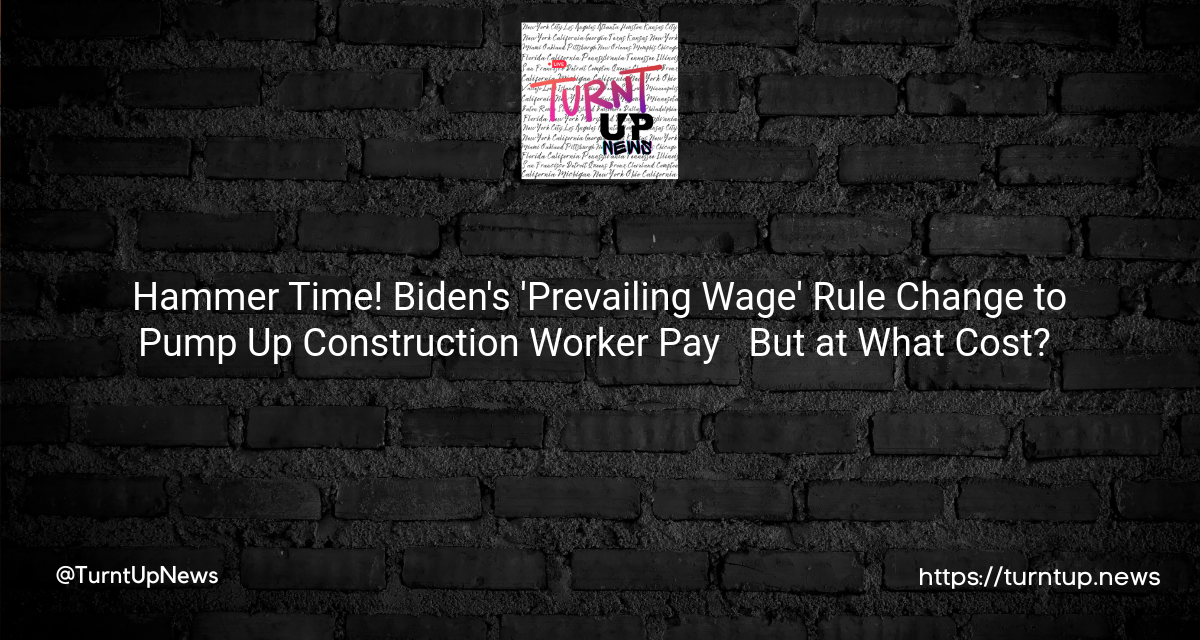 💸 Hammer Time! Biden’s ‘Prevailing Wage’ Rule Change to Pump Up Construction Worker Pay 🏗️ – But at What Cost? 🧐