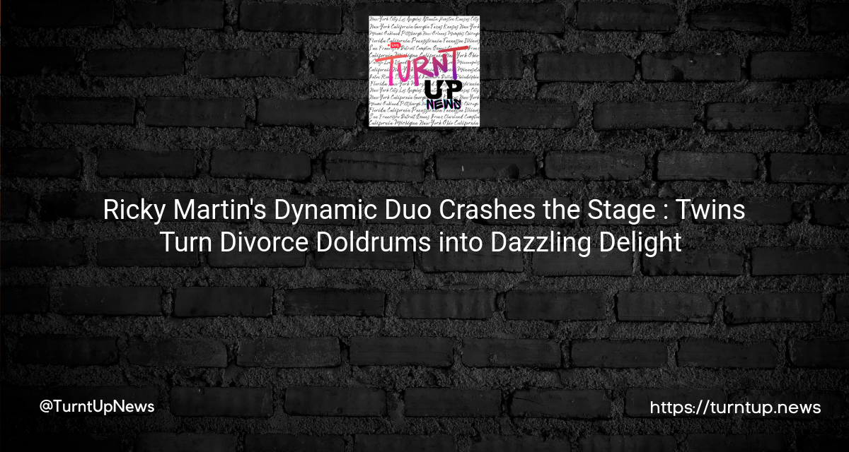 🎤 Ricky Martin’s Dynamic Duo Crashes the Stage 💔: Twins Turn Divorce Doldrums into Dazzling Delight 🎉