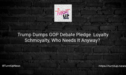 📜✋ Trump Dumps GOP Debate Pledge – Loyalty Schmoyalty, Who Needs It Anyway? 🎤🐘