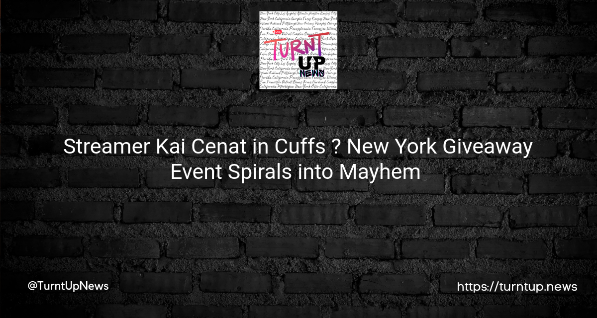 Streamer Kai Cenat in Cuffs 😲? New York Giveaway Event Spirals into Mayhem 🎮💥