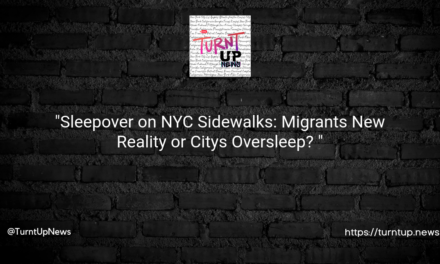 “Sleepover on NYC Sidewalks: Migrants’ New Reality or City’s Oversleep? 🌃🛌”